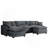 Oversized Modular Cushion Sofa-892708343