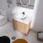 Ensemble de meuble-lavabo sur pied 30 po avec lavabo en résine Quarnar, 2 portes à fermeture douce, tablette réglable-946862109-946862110