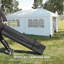 Tente escamotable avec parois latérales 10 pi x 19,5 pi Outsunny-675945970