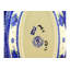 Bleu-belle Fleur Stoneware Salad Bowl