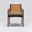 Delray 19'' H Upholstered Mahogany Armchair-90795051-91437546