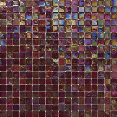 Tamarind 5/8" x 5/8" Glimmer Glass Mosaic