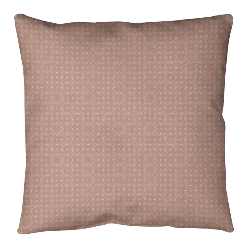 Coussin de sol Katelyn Elizabeth, 28 po x 28 po, Brun / rose