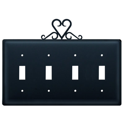 Text & Numbers 4 - Gang Combination Plate Combination Wall Plate