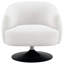 Fauteuil d'appoint pivotant rembourré