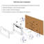 42" Electric Fireplace, Double Protection, 16 Flame Colours, Mounted & Built-In Style Wall Fireplace 42", 5000 /H Heat Output, Remote Control, 5 Settings Of Brightness