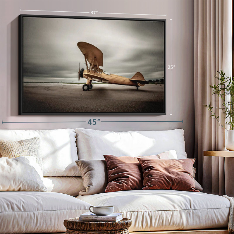 "Biplan Wall Art", H 37 po x l 25 po