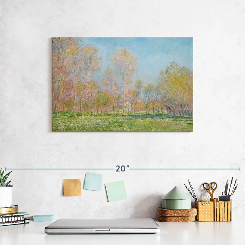 Harnek Spring in Giverny 1890, H 8 po x l 12 po