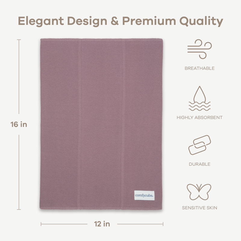 Cotton Burp Cloths 100% Cotton Bath Towels, Mulberry