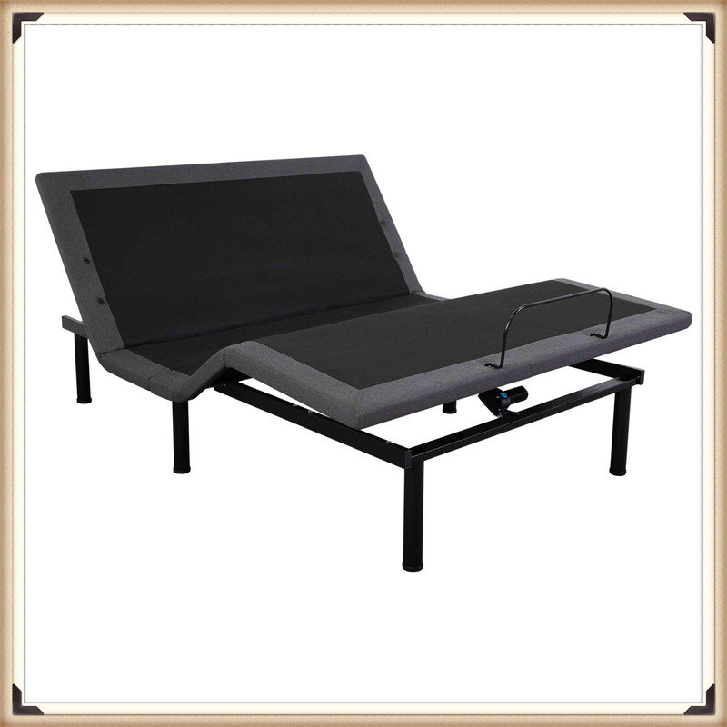 Adjustable Bed Frame, Adjustable Bed Base with Wireless Remote and 1 USB Port, Head & Foot Incline, Electric Bed Frame with 4 Height Options