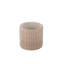 Repose-pieds rond élégant avec rangement caché brun clair de 16 po Elegant-772215029
