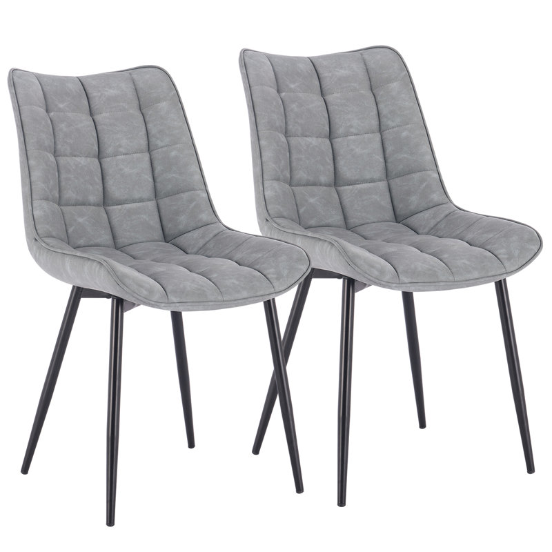 Vassar 46.5cm H Upholstered Side Chair, Light Grey