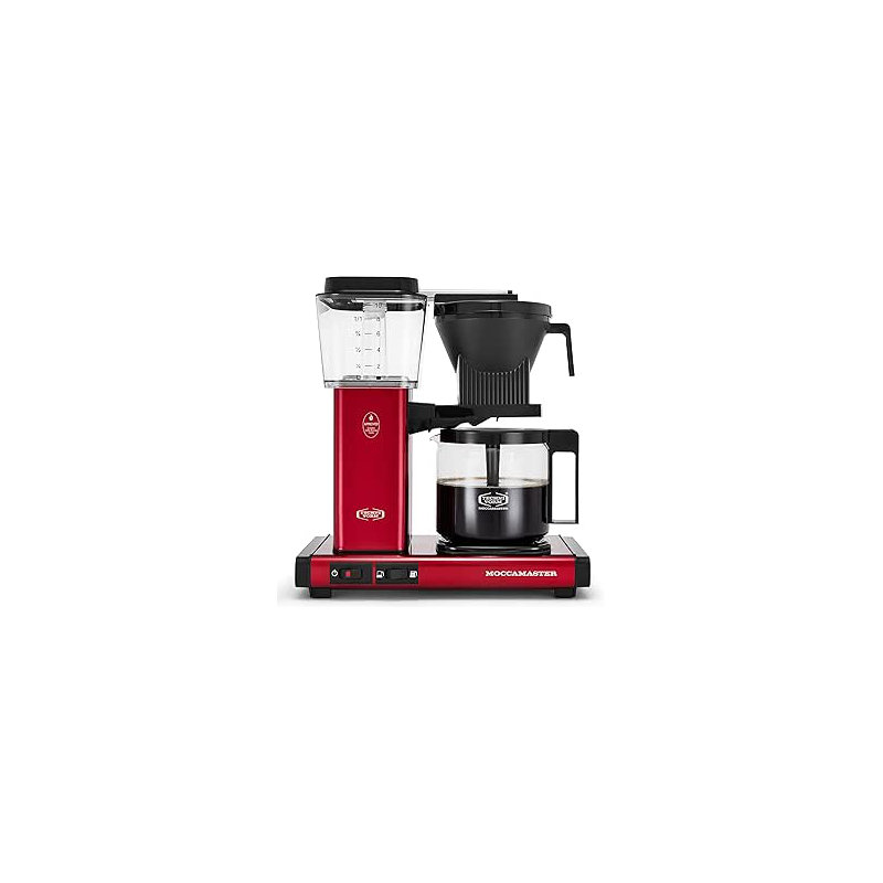 Cafetière 10 tasses à bonbons Technocorm Moccamaster 53944 KBGV Select, rouge pomme, Candy Apple Red