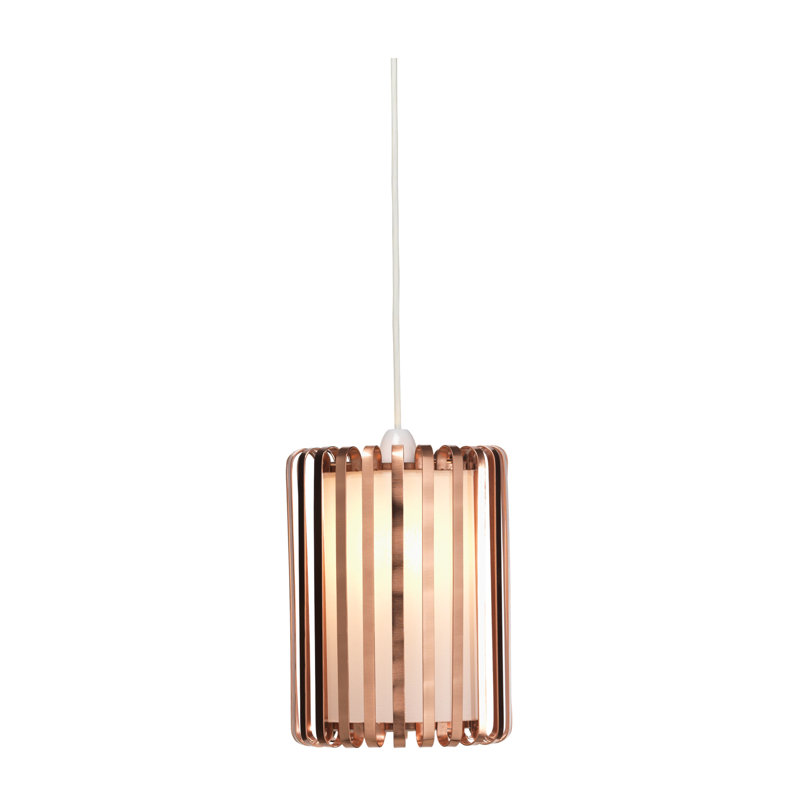 Lech 24.5cm H Metal Rectangle Pendant Shade ( Screw On ), Copper