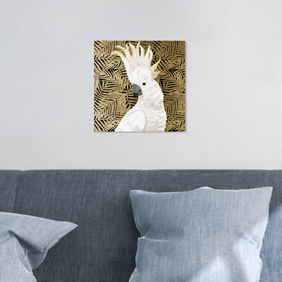 " Cockatoo Profile Gold " Painting Print