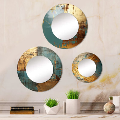 Kimberling Metal Round Mirror