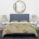 Green Patchwork Patterns Polyester Patchwork Duvet Cover Set