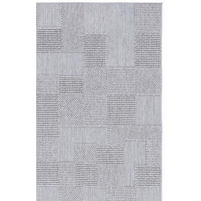 Tapis d'intérieur / extérieur à motif géométrique Keundre Performance