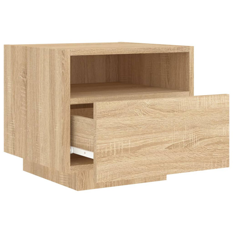 Brayli 39 cm W Bedside Table, Sonoma Oak, Individual