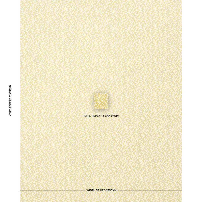 Papier peint Schumacher X Veere Grenney Folly, Jaune