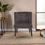 Azarion Velvet Chair With Black Legs-93609986