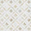 Carreau de mosaïque de sol en marbre poli 10 po x 10 po Selene Oro