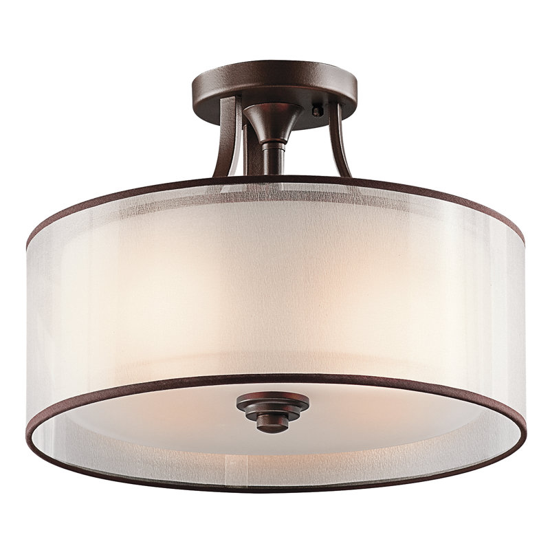 Baytown Glass Semi Flush Mount