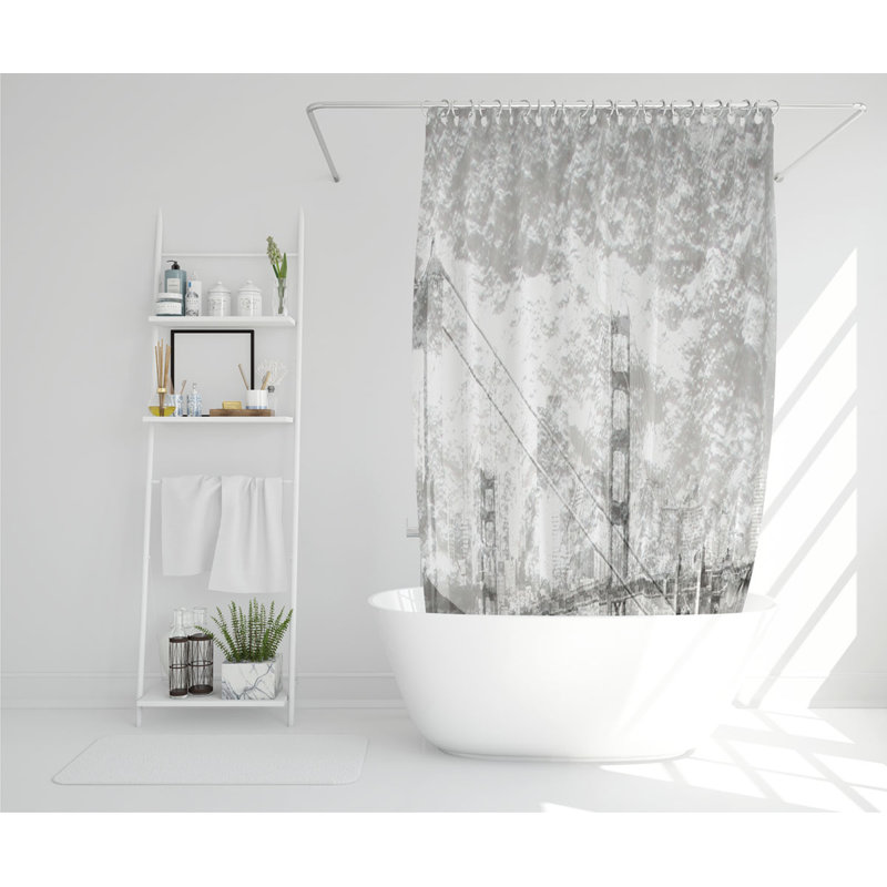 Dilraaj Polyester Shower Curtain Set