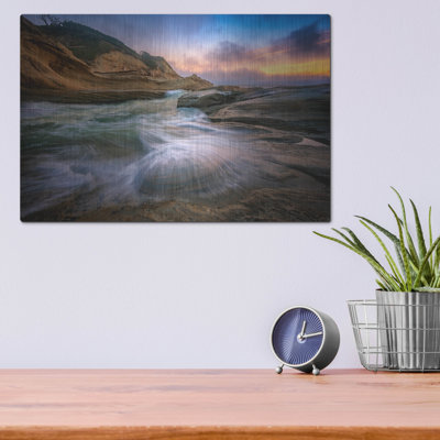 Cape Kiwanda Twilight' by Rick Berk Metal Wall Art