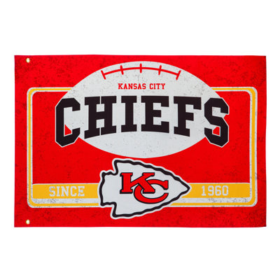NFL Team Double Sided 36 in. H x 52 in. W Polyester House Flag