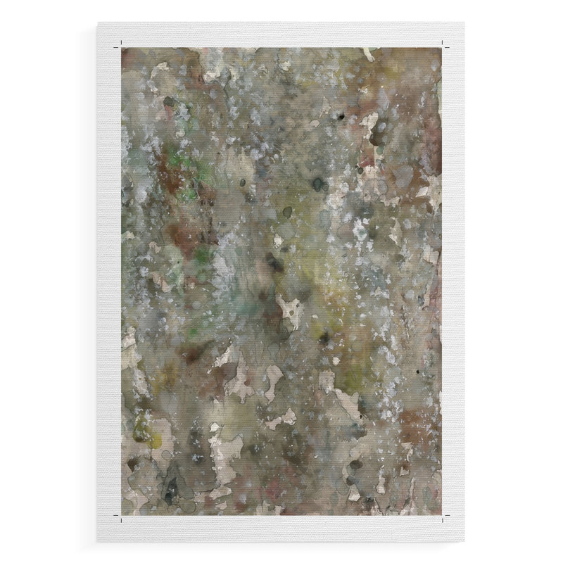 Abstrait écorce II - impression sur toile seulement - non encadrée, H 18 po x l 12 po