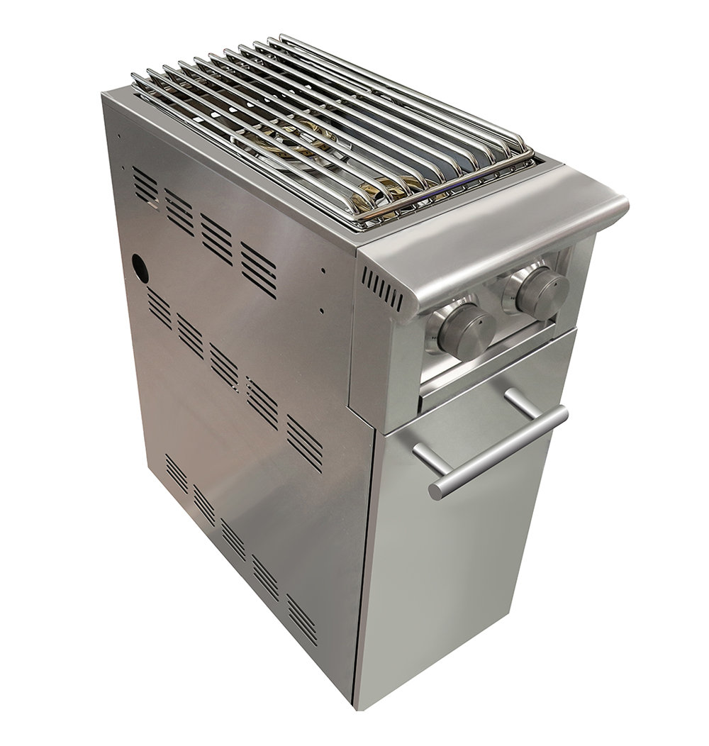 Cart with side burner (add to grill cart/ships with conversion kit) XO Appliance