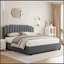 Lit surélevé gris velours-1564369946