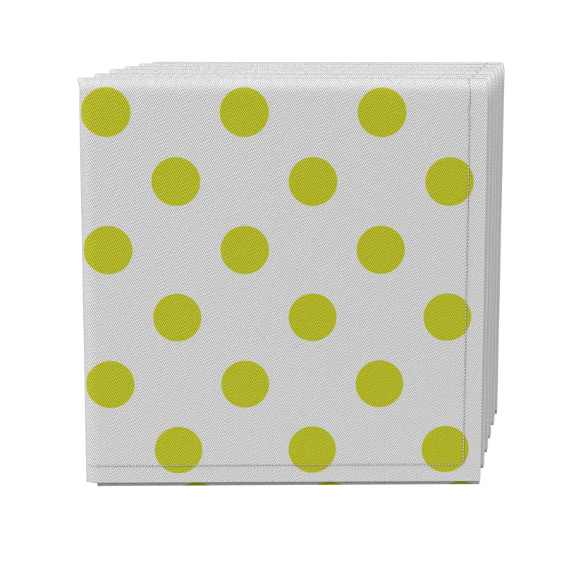 Cotton Twill Polka Dots Square Napkin