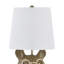Lampe de table 20 po en résine dorée avec lunettes et abat-jour en lin-1236641852-1236641853