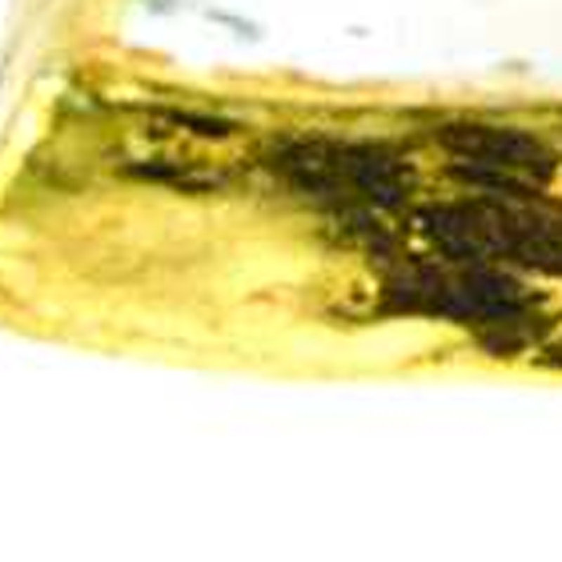 Handcrafted Square Glass Salad/Dessert Plate with Gold Edge