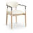 Riccio Vegan Leather Upholstered Dining Arm Chair-6766388-6766377