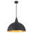 Abrahamson 1 - Light Black Kitchen Island Industrial Large Dome Pendant Light For Dining Room Bedroom Hallway - 17.72" H x 19.69" W-2144088572
