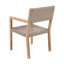 Outdoor Dining Chairs Set of 2 with Acacia Wood Frame and PE Wicker