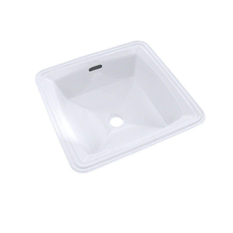 TOTO® Connelly™ Square Undermount Bathroom Sink with CEFIONTECT, Cotton White, Cotton White
