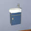 Ensemble de meuble-lavabo mural simple 17 po Mikaelah-756061297