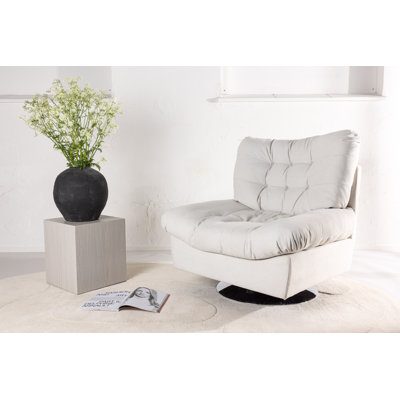 Brevan Upholstered Swivel Accent Chair