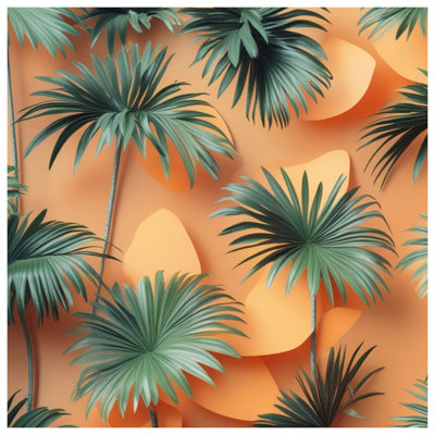 Couvertures de feuilles de palmier tropicales