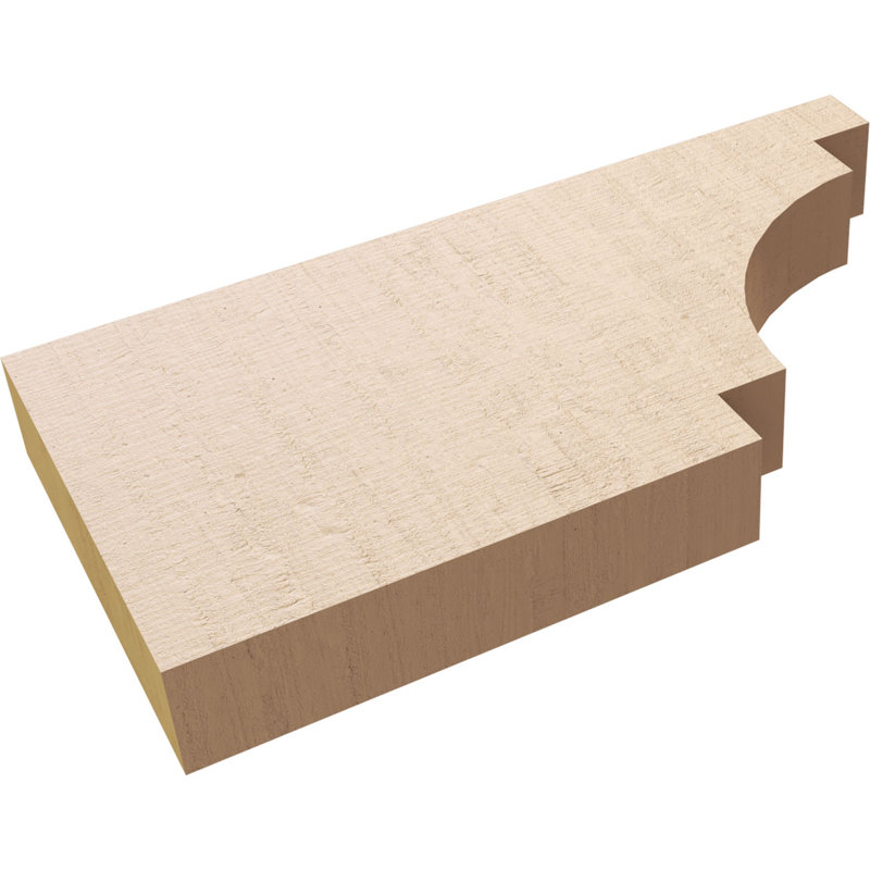Mediterranean Woodgrain TimberThane Rafter Tail, Primed Tan, 5" H x 19" W x 11" D