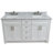 Viveca 61'' Double Bathroom Vanity with Carrara Marble Top