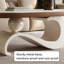 Élégante table basse ovale en ardoise Creative-128963503
