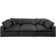 Canapé modulaire réversible de 120 po en similicuir de large avec repose-pieds