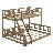 Twin XL Over Queen Wood Bunk Bed With Ladder And Full-Length Guardrails-1324652094