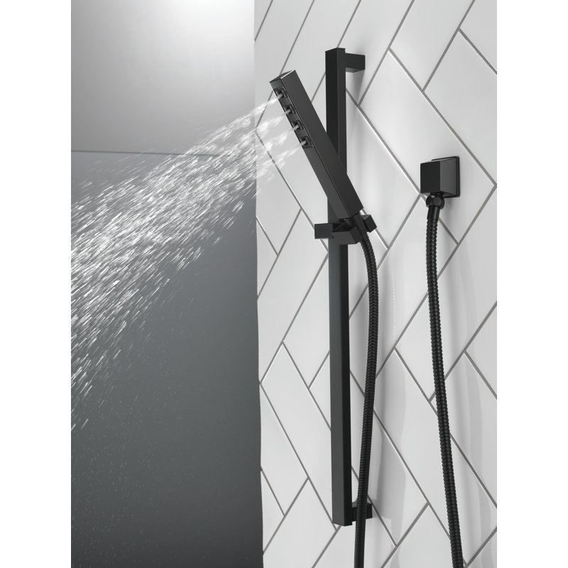 SLIDE BAR H2OKINETIC HANDSHOWER, Matte Black