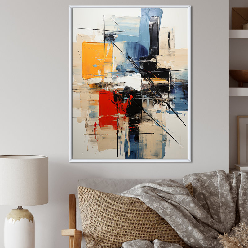 «Cerulean Passager Of Fragile Wisdom Abstract I», reproduction d'art sur toile, H 40 po x l 30 po x P 1,5 po